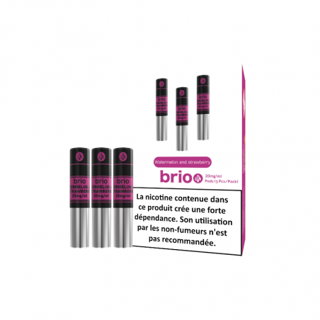 Pack de 3 Pods Brio 1ml 20mg Da One - Pastèque Fraise