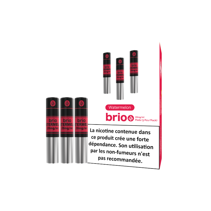 Pack de 3 Pods Brio 1ml 20mg Da One - Pastèque