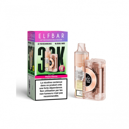 Kit NIO 30K 2mL (+ 2 x 10ml) 20mg Elfbar - Pêche Glacée