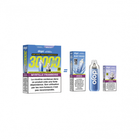 Kit Dojo Blast Myrtille Framboise 30K 2ml (+2 x 10ml) 20mg Vaporesso
