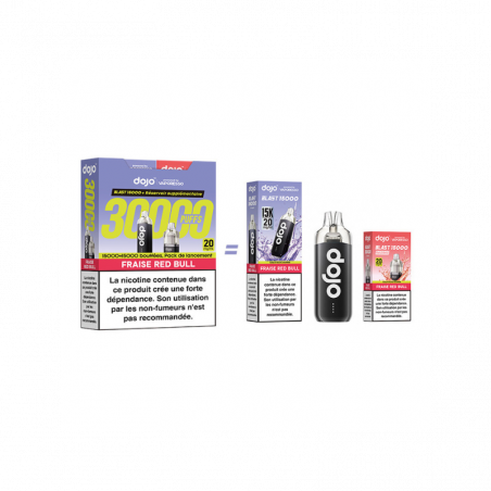 Kit Dojo Blast Fraise Red Bull 30K 2ml (+2 x 10ml) 20mg Vaporesso