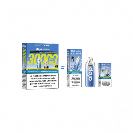 Kit Dojo Blast Limonade Aux Framboises Bleues 30K 2ml (+2 x 10ml) 20mg Vaporesso