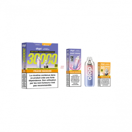 Kit Dojo Blast Fraise Banane 30K 2ml (+2 x 10ml) 20mg Vaporesso