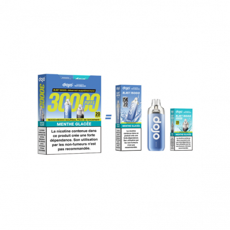 Kit Dojo Blast Menthe Glacée 30K 2ml (+2 x 10ml) 20mg Vaporesso