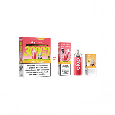 Kit Dojo Blast Lady Killer 30K 2ml (+2 x 10ml) 20mg Vaporesso
