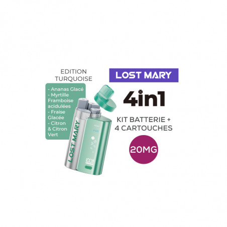 Pack 4en1 Turquoise Lost Mary 20mg