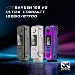 Mod Rayden 100 V2 - BD Vape | Mod Compact et Puissant Jusqu'à 100W