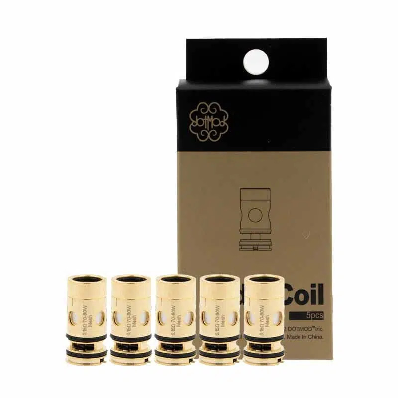 Pack de 5 résistances Mesh DotCoil V2 - Dotmod - 0.15 Ohm