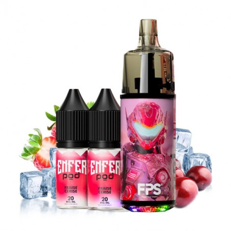 Fraise Cerise - Pack Pod Tank 30k - 1000mAh 10ml / 2% - FPS