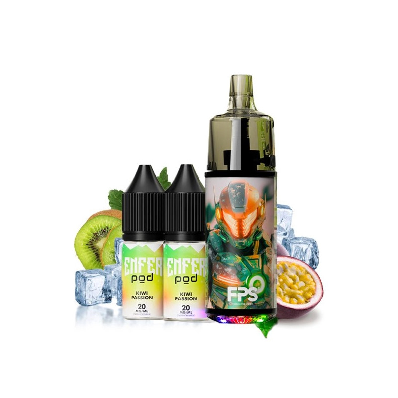 Kiwi Passion - Pack Pod Tank 30k - 1000mAh 10ml / 2% - FPS
