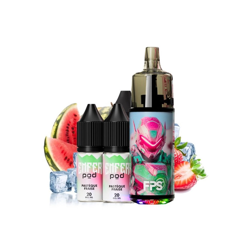 Pastèque Fraise - Pack Pod Tank 30k - 1000mAh 10ml / 2% - FPS