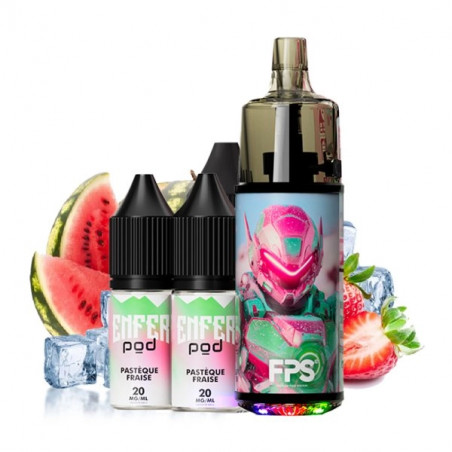 Pastèque Fraise - Pack Pod Tank 30k - 1000mAh 10ml / 2% - FPS