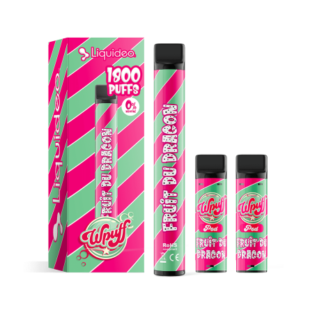 Fruit du dragon - Starter Kit Wpuff 600 Original Pod 2ml - Liquideo - Boite