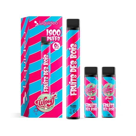 Fruits des bois - Starter Kit Wpuff 600 Original Pod 2ml - Liquideo - Boite