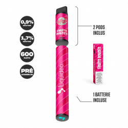 Fruits Rouges - Starter Kit Wpuff 600 Original Pod 2ml - Liquideo - Infos
