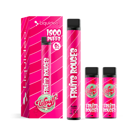Fruits Rouges - Starter Kit Wpuff 600 Original Pod 2ml - Liquideo - Boite