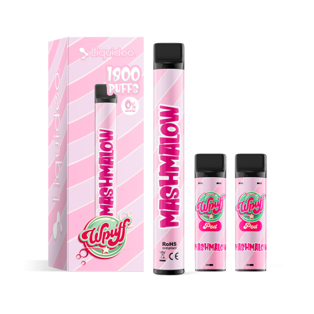 Mashmallow - Starter Kit Wpuff 600 Original Pod 2ml - Liquideo - Boite