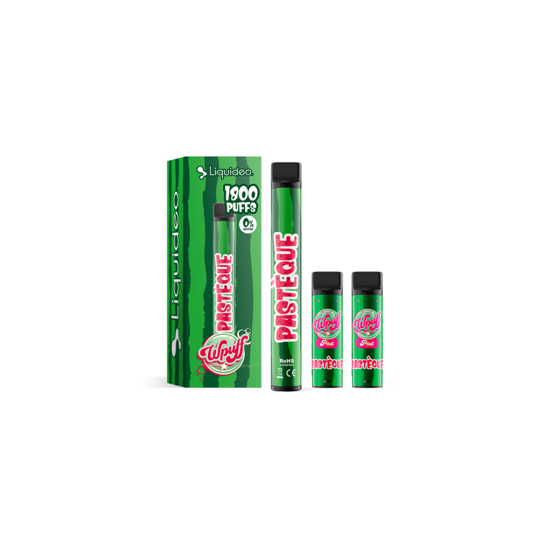 Pastèque - Starter Kit Wpuff 600 Original Pod 2ml - Liquideo - Boite