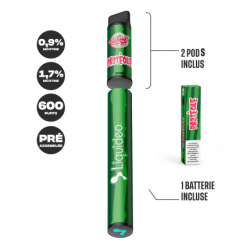 Pastèque - Starter Kit Wpuff 600 Original Pod 2ml - Liquideo - Infos