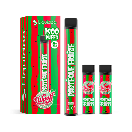Pastèque Fraise - Starter Kit Wpuff 600 Original Pod 2ml - Liquideo - Boite