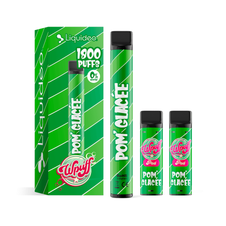 Pom'Glacée - Starter Kit Wpuff 600 Original Pod 2ml - Liquideo - Boite