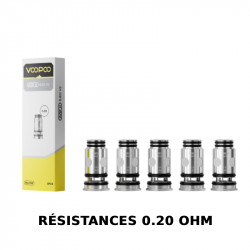 Pack de 5 x résistances Pnp X - Voopoo V2 - 0.20 Ohm