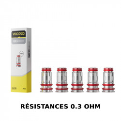 Pack de 5 x résistances Pnp X - Voopoo V2 - 0.30 Ohm