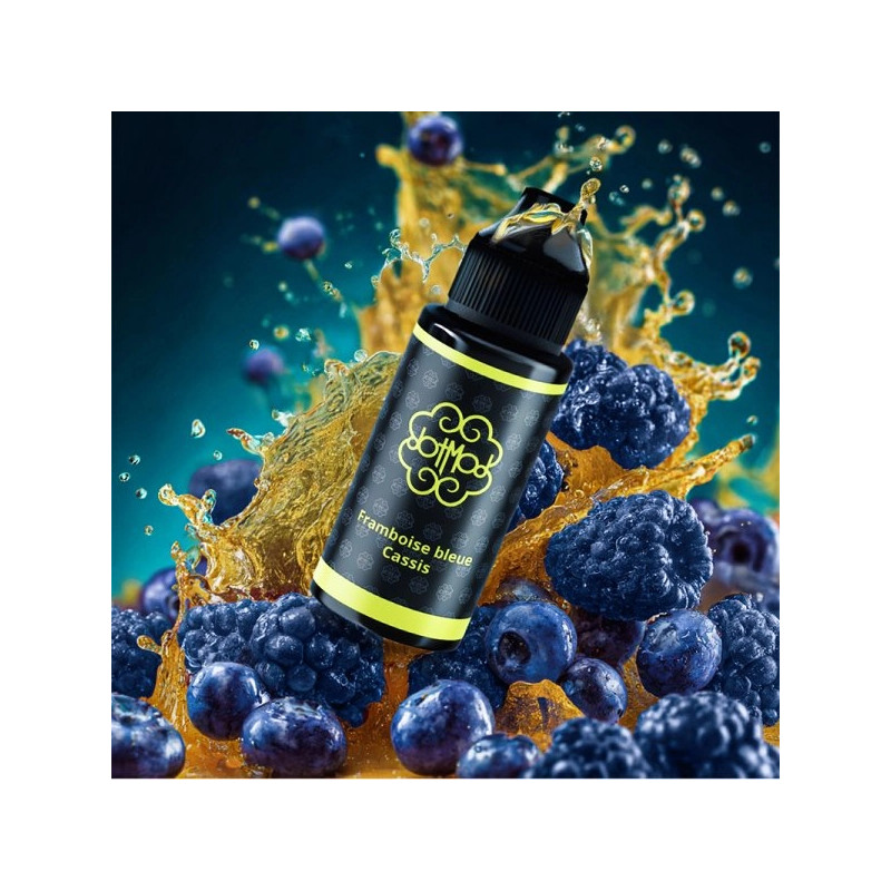 Framboise Bleue Cassis 0mg 100ml dans 120ml - DotMod