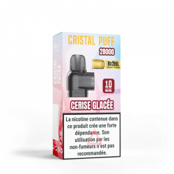 Cartouche Cristal Puff 28K x8 - Cerise Glacée 10mg & 20mg | Cristal Puff