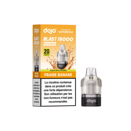 Fraise Banane - Cartouche Dojo Blast - 10mL 20mg - Vaporesso