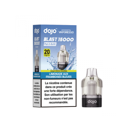 Limonade aux framboises bleus - Cartouche Dojo Blast - 10mL 20mg - Vaporesso