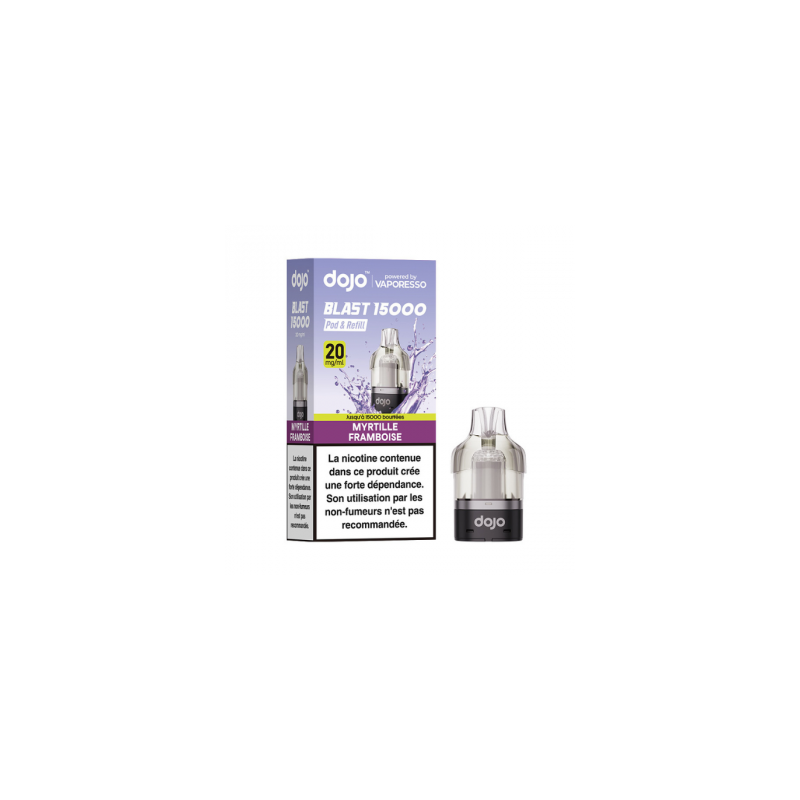 Myrtille Framboise - Cartouche Dojo Blast - 10mL 20mg - Vaporesso
