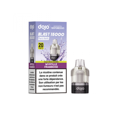 Myrtille Framboise - Cartouche Dojo Blast - 10mL 20mg - Vaporesso