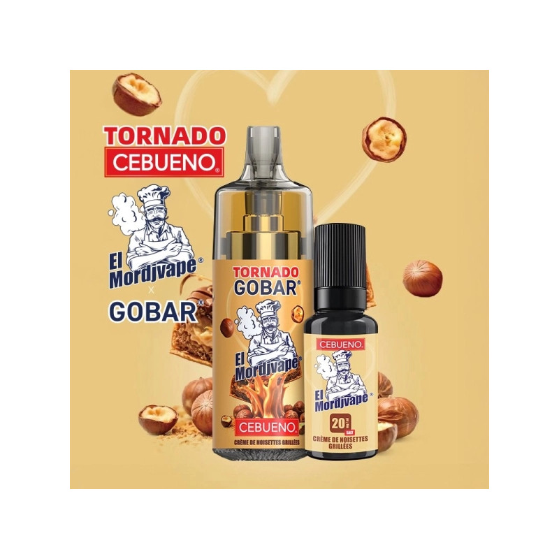 Creme de noisette - Tornado 10K 800mAh TPD EU Cebueno 10ml / 2% - Cebueno x Tornado 10K by Gobar
