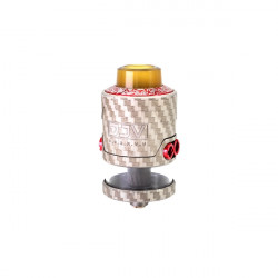 DJV RDTA V2 - 26mm Fiber Engrave - DJV - Rouge