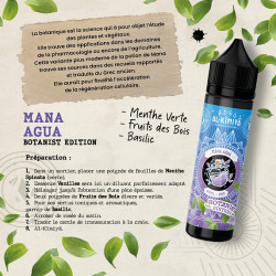 Mana Agua Botanist - Edition Elixirs - Al-Kimiya - ZHC 50mL - Recette