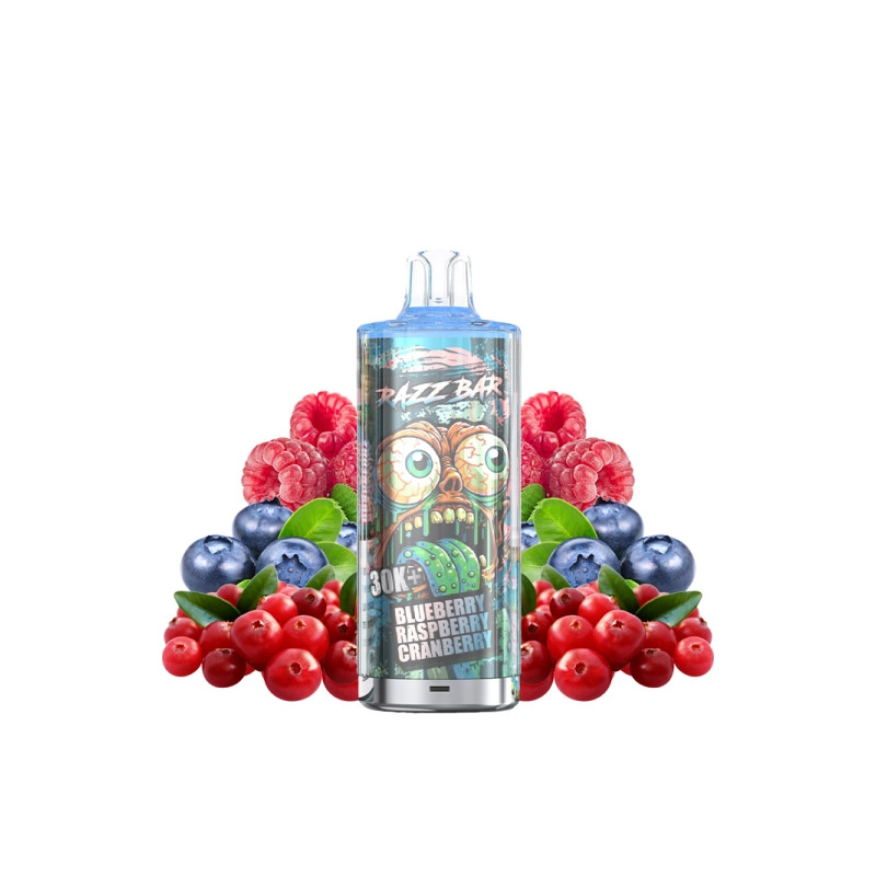Blueberry Raspberry Cranberry - Pack 30K 650mAh 20 2ml / 20mg - RazzBar