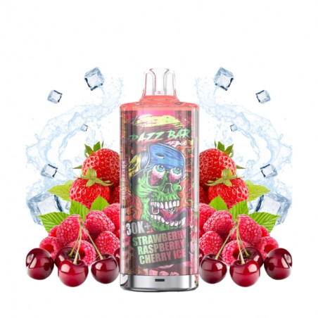 Strawberry Raspberry Cherry Ice - Pack 30K 650mAh 20 2ml / 20mg - RazzBar