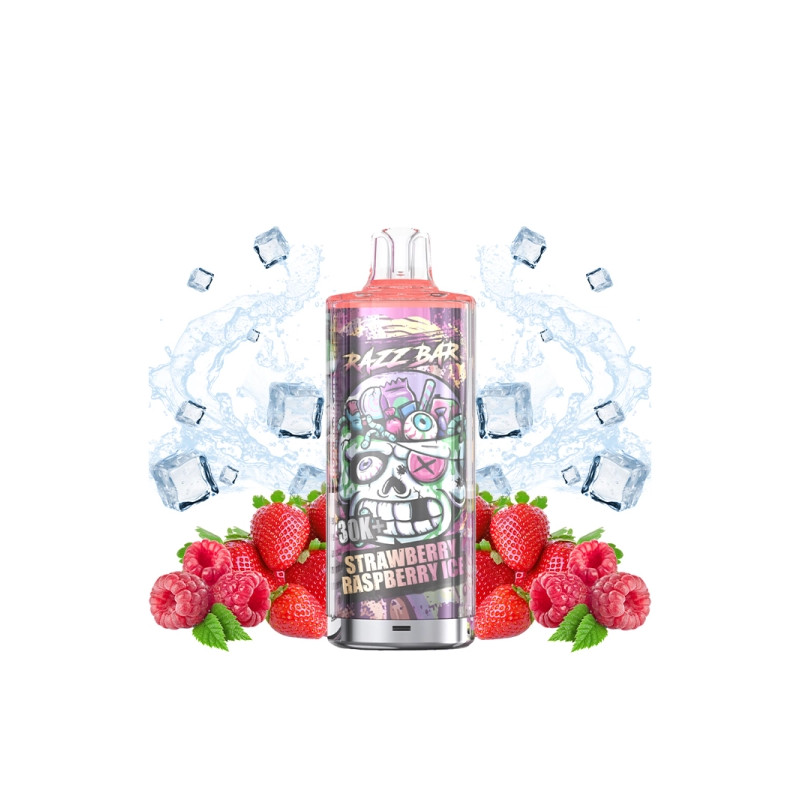 Strawberry Raspberry Ice - Pack 30K 650mAh 20 2ml / 20mg - RazzBar
