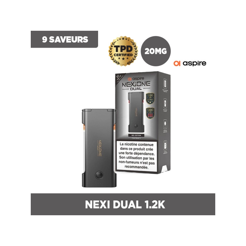 Pack Puff Nexi Dual - Aspire - 9 saveurs