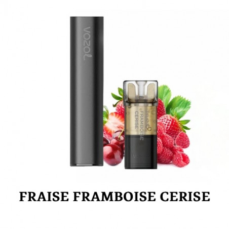 Fraise Framboise Cerise - Starter Kit Switch Pro Black Edition 10mg - Vozol
