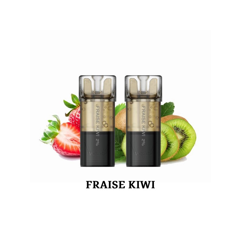 Fraise Kiwi - 2 x Cartouches Pré-remplie Switch Pro 2ml - Vozol
