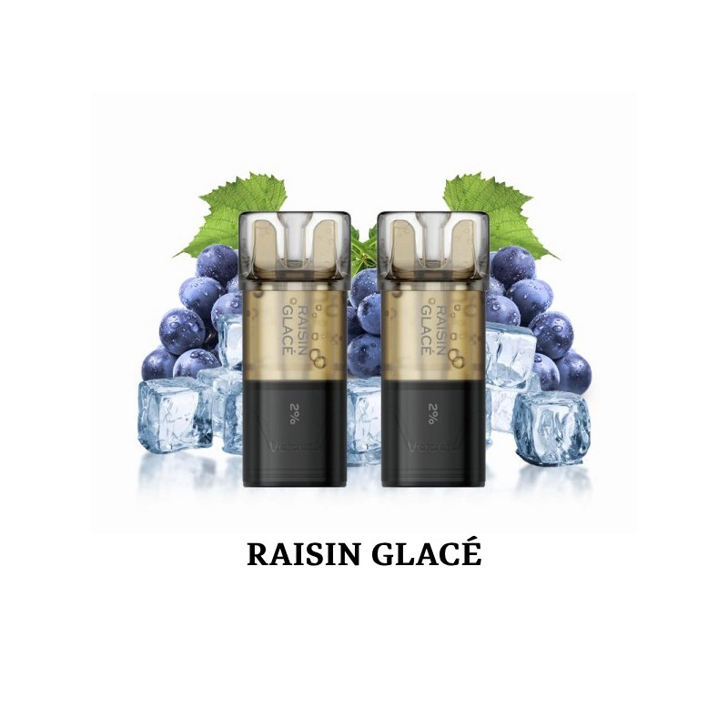 Raisin Glacé - 2 x Cartouches Pré-remplie Switch Pro 2ml - Vozol