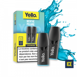 Menthe Polaire ePod - Yello - Vape Fraîche et Vivifiante au Goût de Menthe - 2 Cartouches