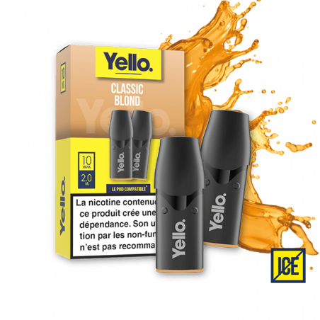 Classic Blond ePod - Yello - Vape Authentique au Goût Tabac Classique - 2 Cartouches