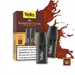 Kentucky Blend ePod - Yello - Vape Authentique au Goût Tabac Classique - 2 Cartouches