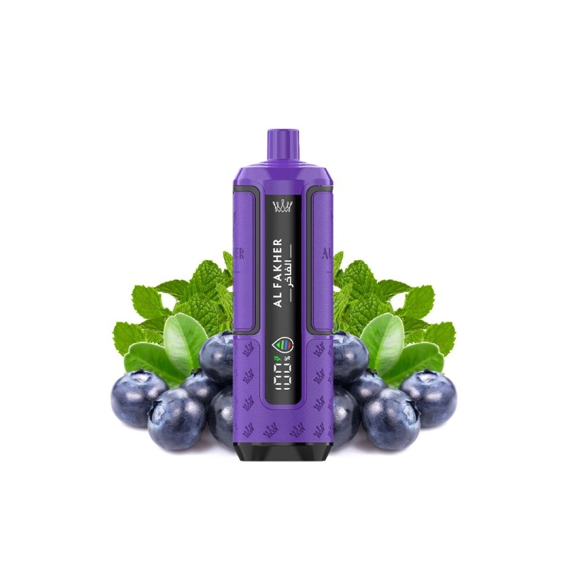 Kit Blueberry Mint - 30k Hyper Max Advanced 950 mAh - Crown Bar by Al Fakher