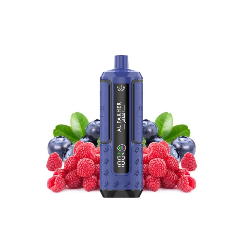 Kit Blueberry Raspberry - 30k Hyper Max Advanced 950 mAh - Crown Bar by Al Fakher