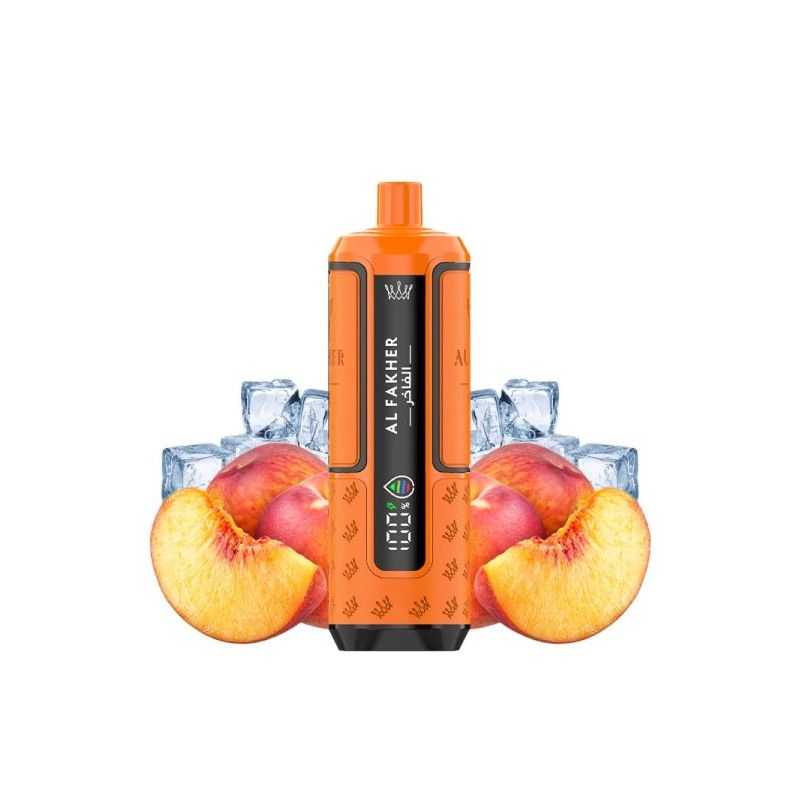 Kit Peach Ice - 30k Hyper Max Advanced 950 mAh - Crown Bar by Al Fakher
