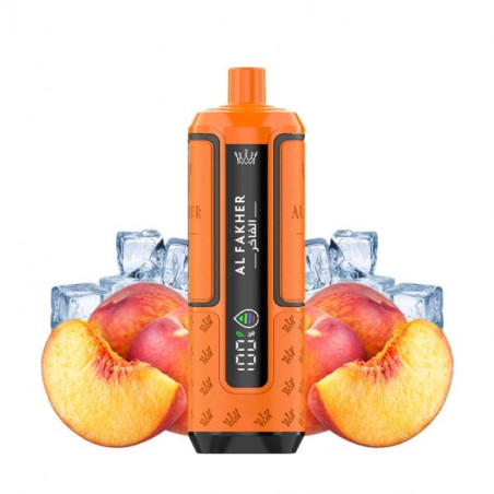 Kit Peach Ice - 30k Hyper Max Advanced 950 mAh - Crown Bar by Al Fakher